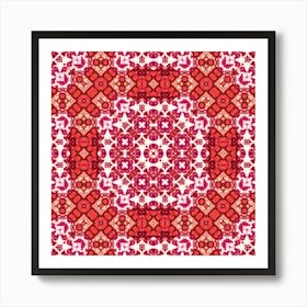 Red And White Decor 2 Art Print