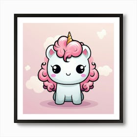 Cute Unicorn 509 Art Print