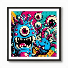 Pop Monster Art Print