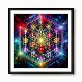 Quantum Grid 2 Art Print