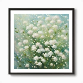 White Flowers Affiche