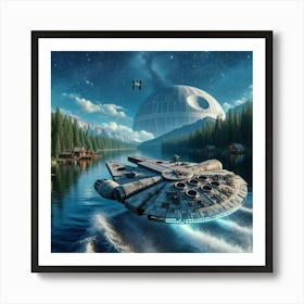 Star Wars Millennium Falcon Art Print