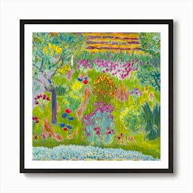 Garden By Person Art Print