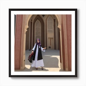 Muslim Woman In Islamic Dress Art Print