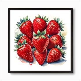 Strawberries Art Print