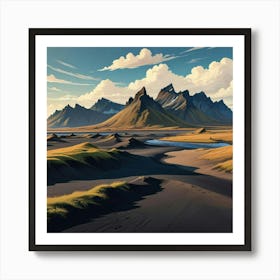 Iceland Landscape 1 Art Print