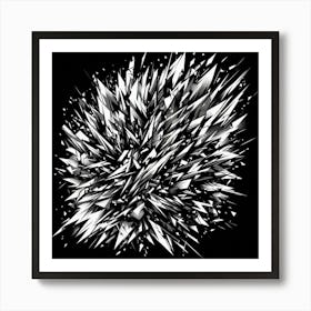 Black and White Abstract Art 287 Art Print