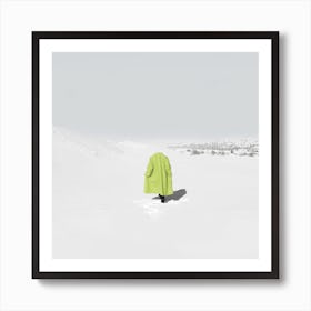 Neon Snow Art Print