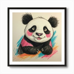 Panda Bear 45 Art Print