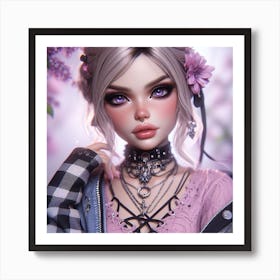 Gothic Doll 6 Art Print