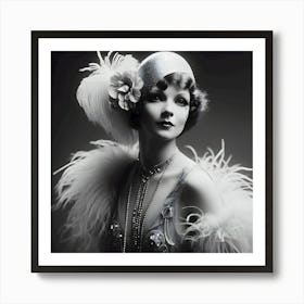 Burlesque Dancer Of The 1920s ~ Reimagined 10 Art Print