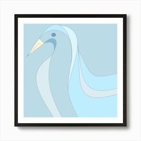 Blue Heron Art Print