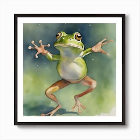 Frog Dance 1 Art Print