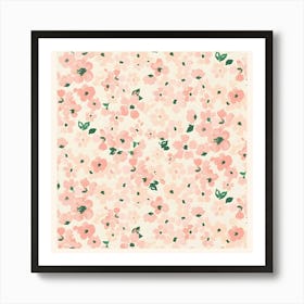 Pink Flowers 2 Art Print