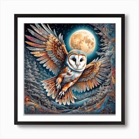 Barn Owl Art Print