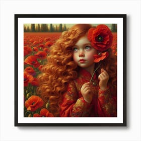 Poppy Girl 2 Art Print