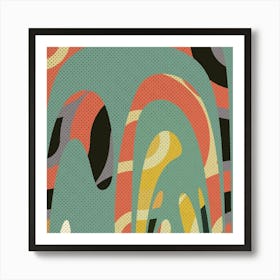 Abstract Painting Backdrop Art Print