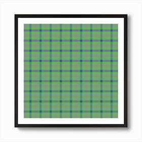 Plaid Fabric 193 Art Print