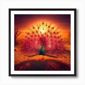 Peacock1 Art Print