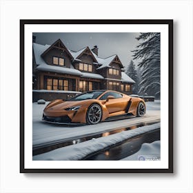 Snowy day Art Print