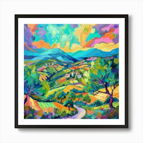 Tuscan Landscape Art Print