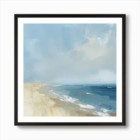 Beach At Sunrise Art Print