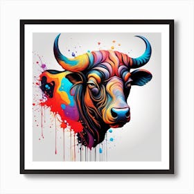 Taurus Bull-Headed Art Print