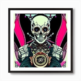 Skeleton Skull Art Print