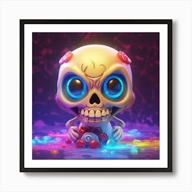 Day Of The Dead Skull 10 Poster