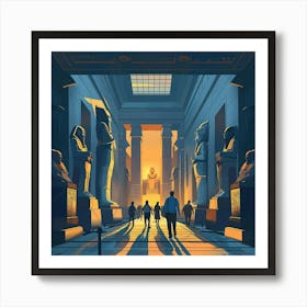 Egyptian Temple 4 Art Print