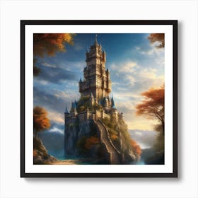 Castle In The Forest 2 Art Print