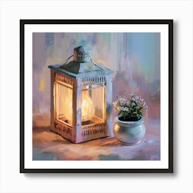 Lantern In A Pot Poster