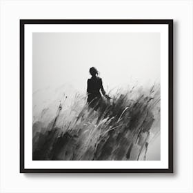 Black And White Painting 6 Art Print