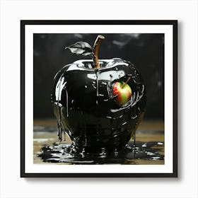 Black Apple Art Print