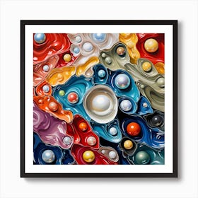 Pearls And Bubbles Art Print