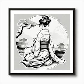 Geisha Art Print