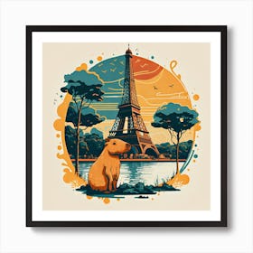 Paris Eiffel Tower 2 Art Print