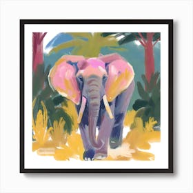 African Forest Elephant 01 Art Print