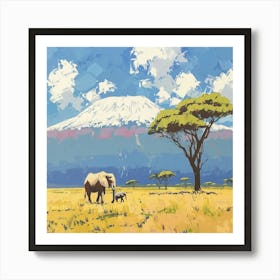 Mt Kilimanjaro 7 Art Print