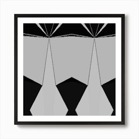 Black And White Abstract 1 Art Print