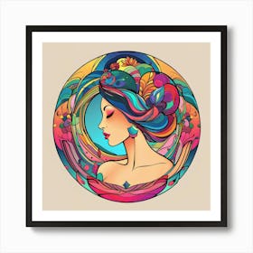 Woman'S Head Art Print