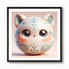 Cat Sphere Art Print