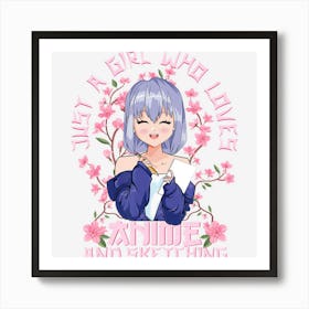 Limited Edition Kitschy Sakura Cherry Blossoms Kawaii Anime Art Print