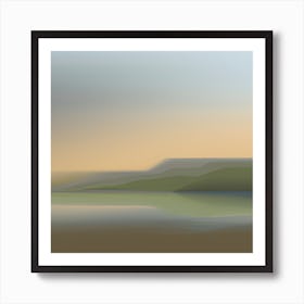 Pastel Landscape Art Print