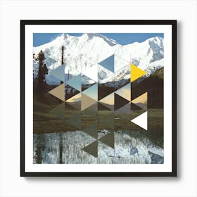 Diamond Mountain Dream Illusion 2 Art Print