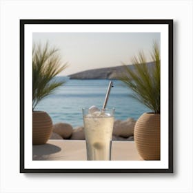 Ice Cold Water at The Mediterranean Art Print