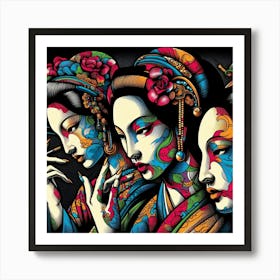 Japan Geisha Visual 59 Art Print