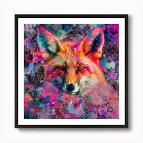 Fox splash 1 Art Print