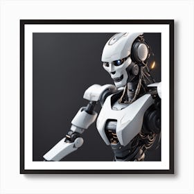 Futuristic Robot Art Print