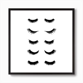 Lashes Room Decor Art Print